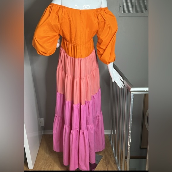 Staud Sz L Lightweight Meadow Nylon Maxi Dress - Worn Once - Picture 5 of 8